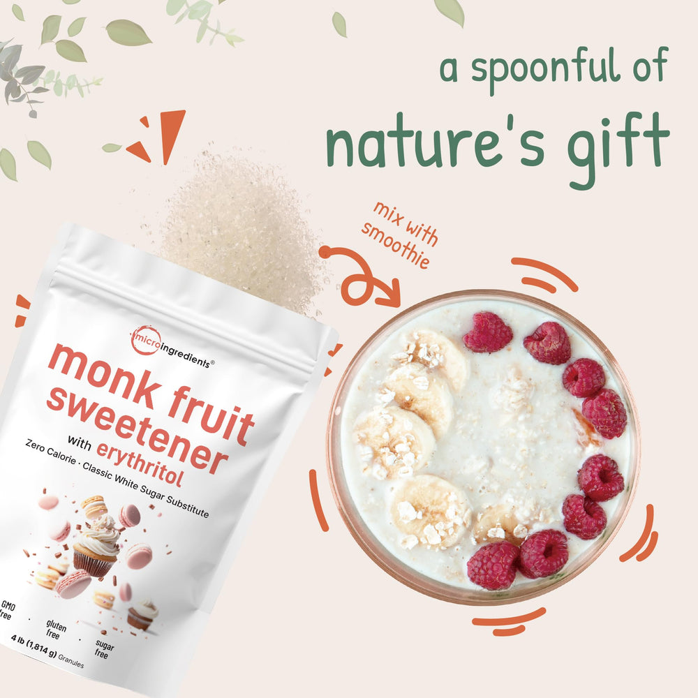 Micro Ingredients pouch next to spoon to show scoop size and package scale