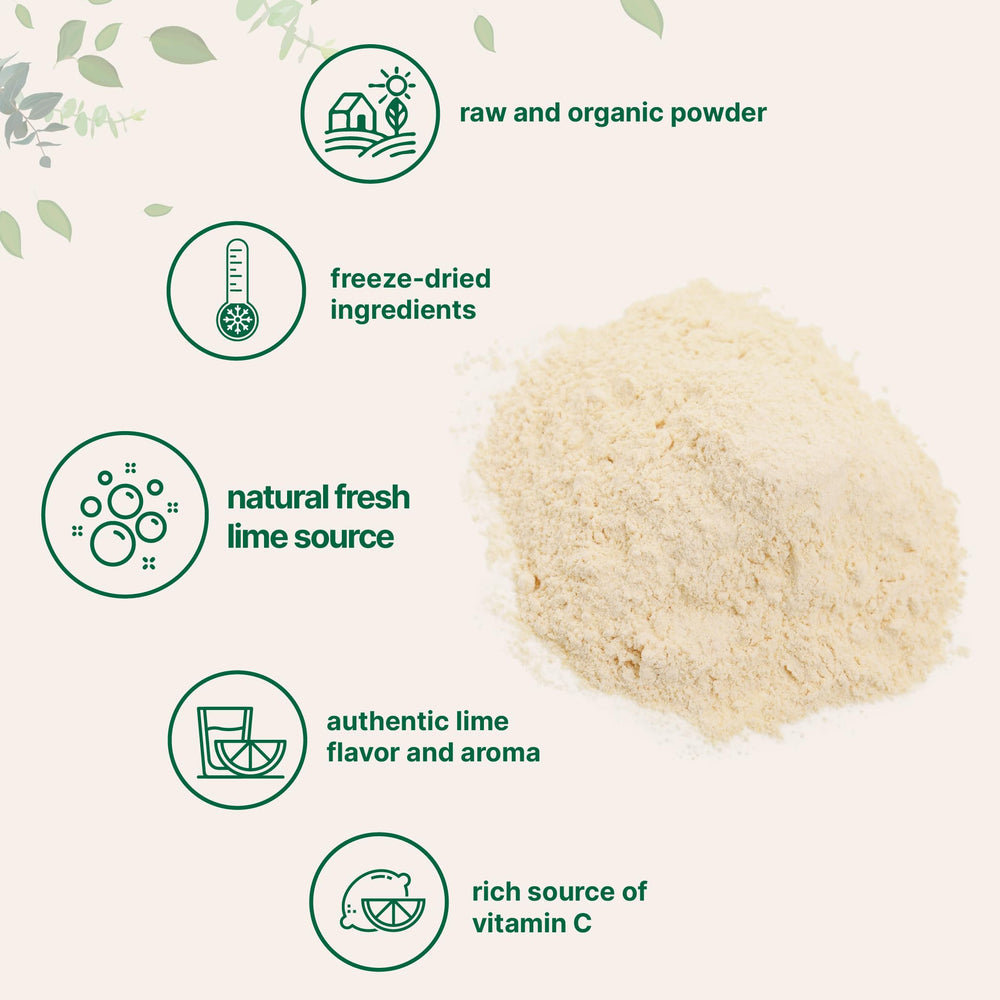 Micro Ingredients cucharada medidora con 5 g de polvo de lima, porción fácil de usar
