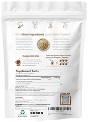 Micro Ingredients primer plano del polvo liofilizado mostrando textura fina