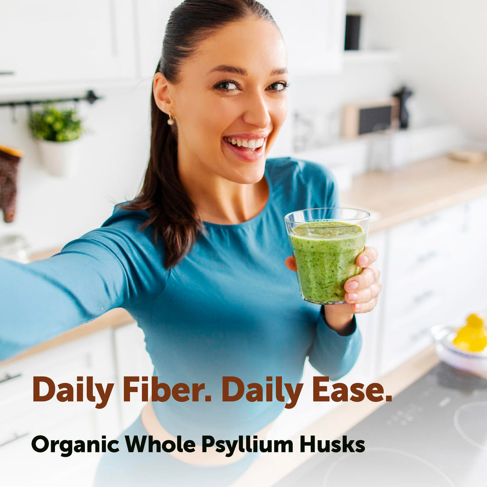 Micro Ingredients psyllium husks espolvoreado sobre avena para desayuno nutritivo