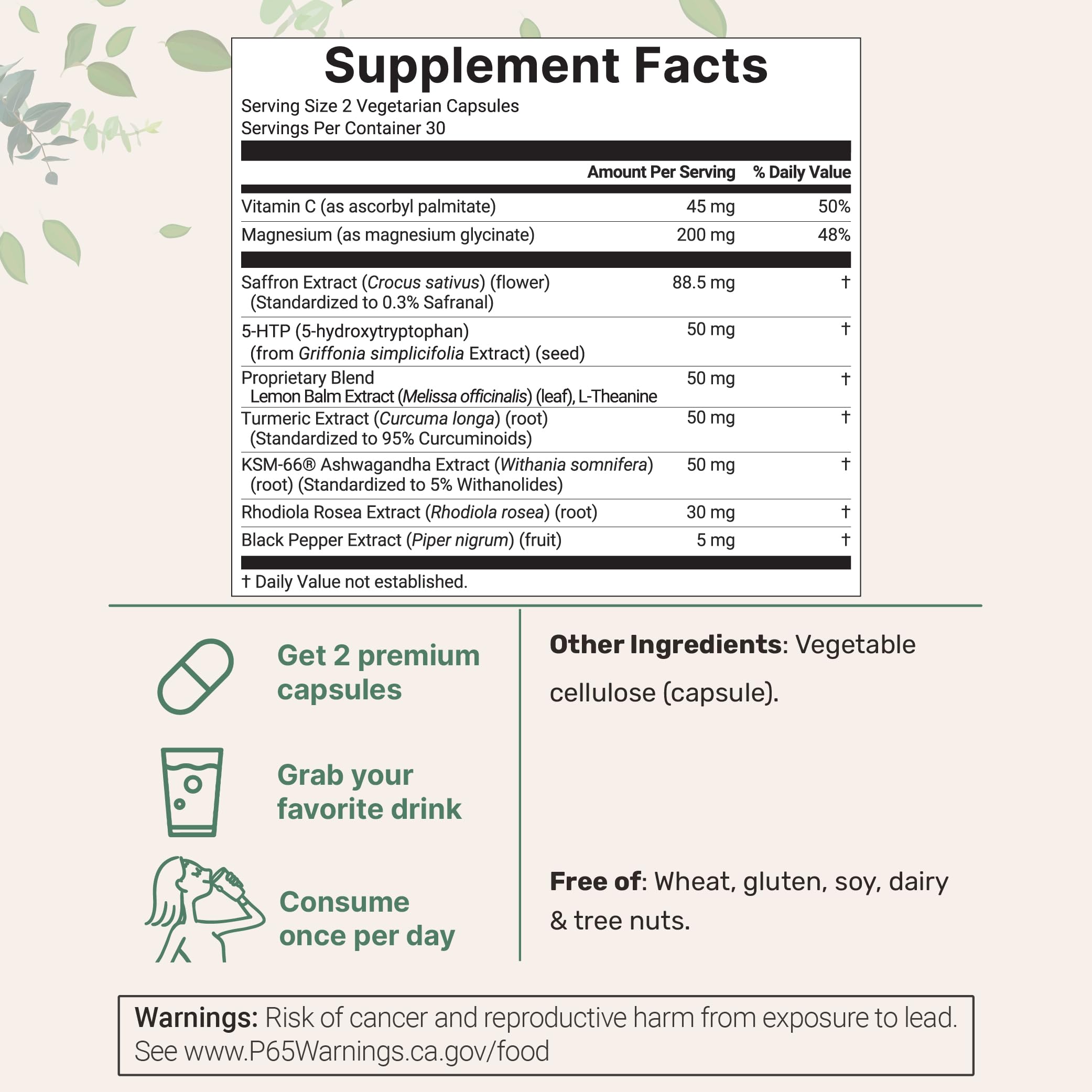 Micro Ingredients cápsula vegetariana abierta mostrando el contenido fino