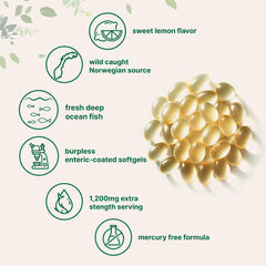 Micro Ingredients mano sosteniendo varias softgels para comparar tamaño y dosis