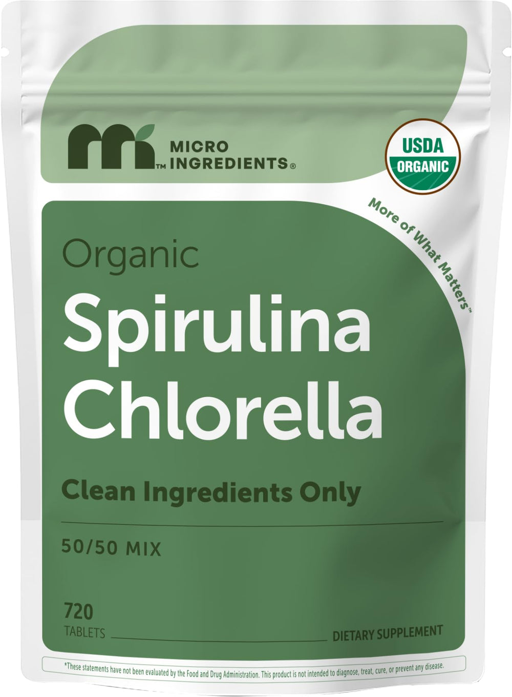 Micro Ingredients front pouch showing product branding and quantity benefits