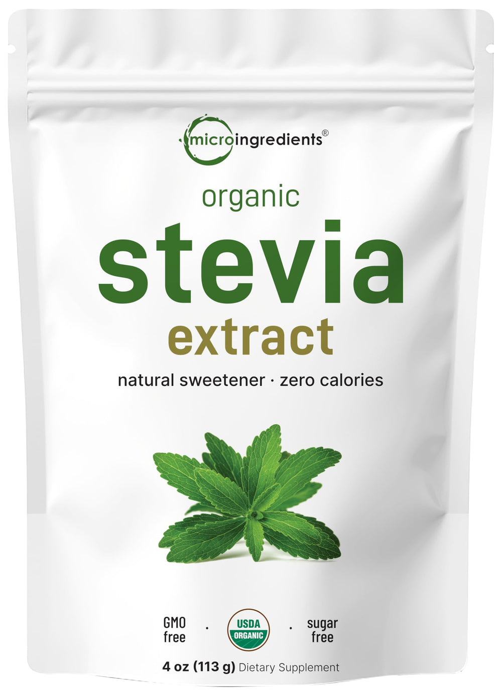 Micro Ingredients frente del empaque mostrando envase y marca, claridad en ingredientes