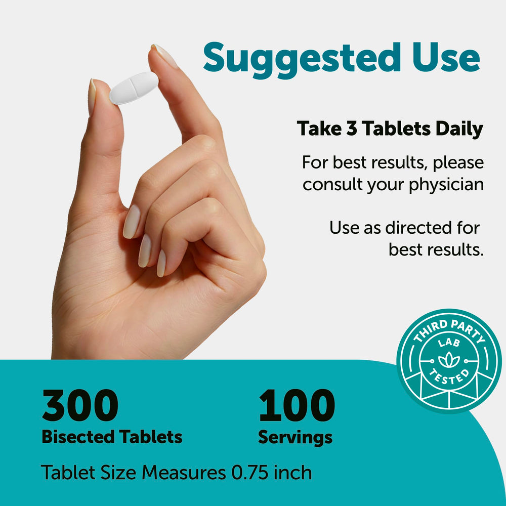 Micro Ingredients tableta en mano para comparar tamaño y facilidad