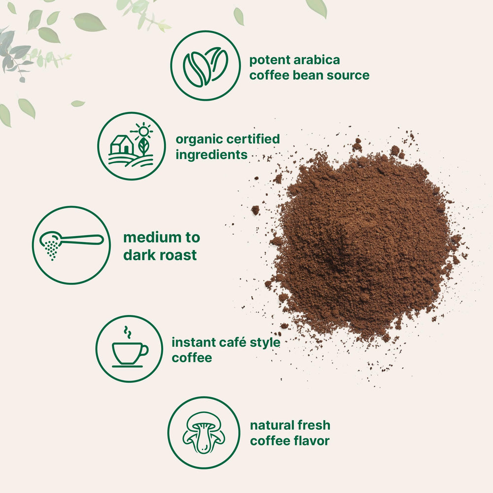 Micro Ingredients taza humeante preparada, sabor pleno y listo en segundos