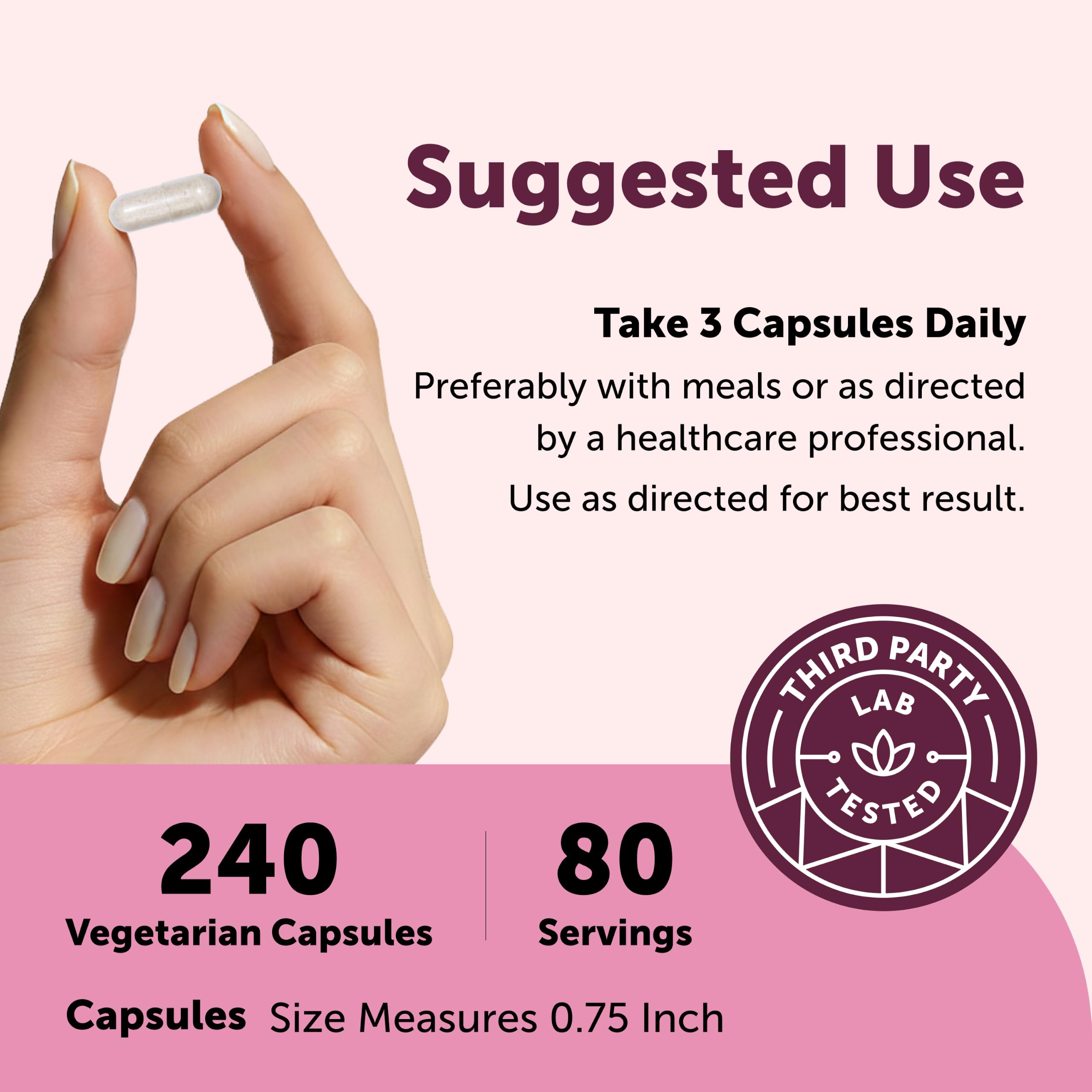 Micro Ingredients cápsula abierta y textura del polvo para claridad de ingredientes