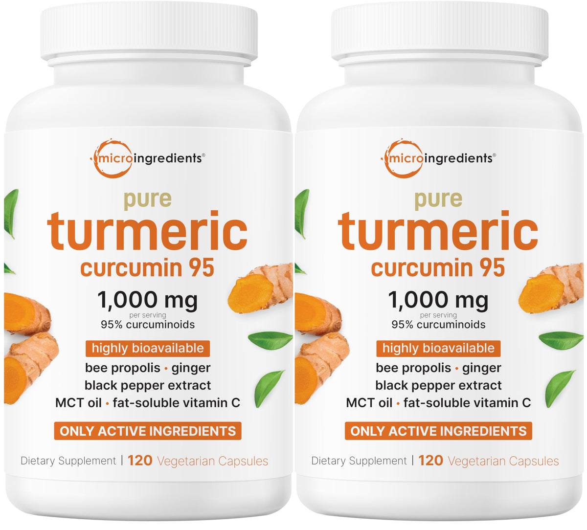 Micro Ingredients front packaging showing bottle and compact label, clear potency benefit