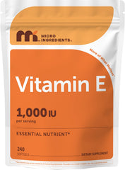 Micro Ingredients frente del empaque mostrando 240 softgels y beneficios visibles