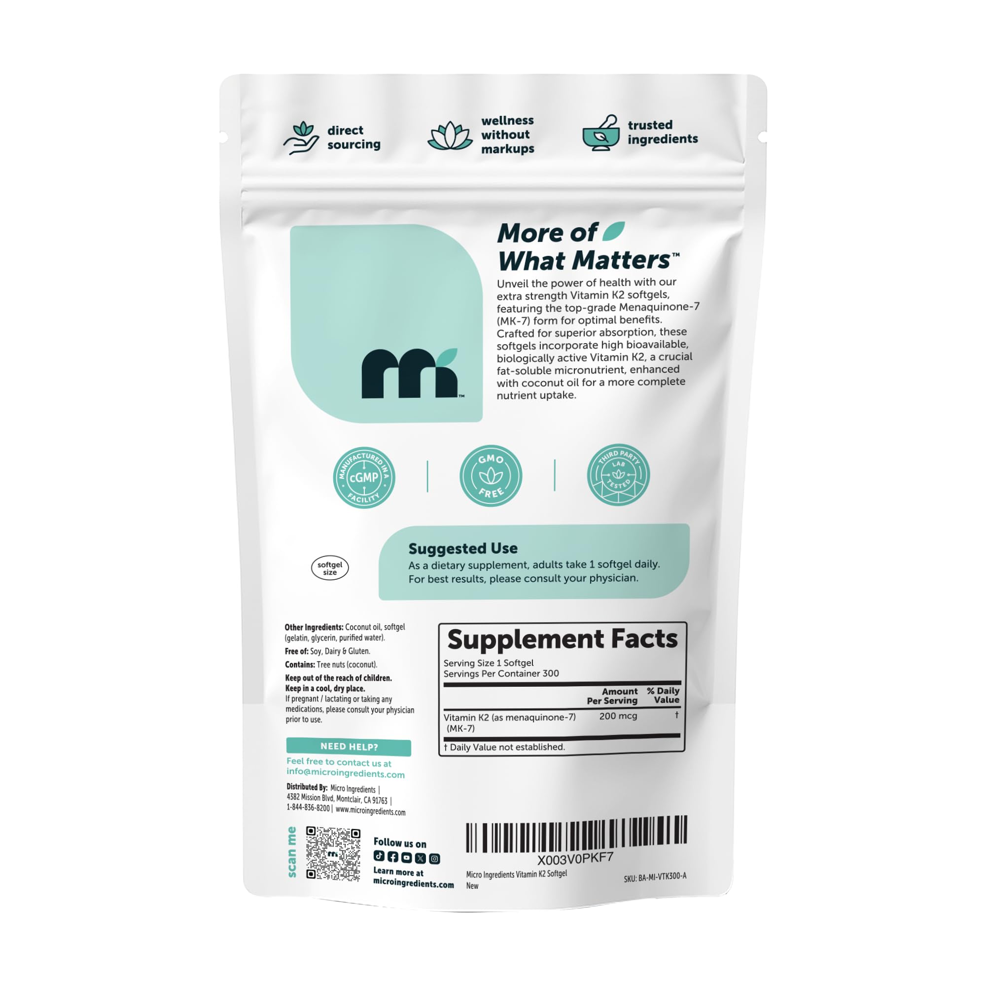 Micro Ingredients producto en cocina junto a suplementos para rutina diaria