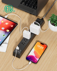 Mifaso cable de 12 pies con clavija a ángulo recto para instalación cerca de muebles