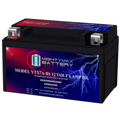 Mighty Max Battery vista frontal del embalaje y batería, fiabilidad inmediata