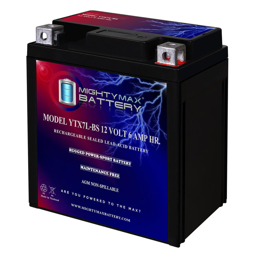 Mighty Max Battery vista frontal del paquete mostrando tamaño compacto