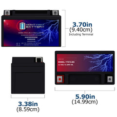 Mighty Max Battery primer plano de terminales con tornillos, conexión segura