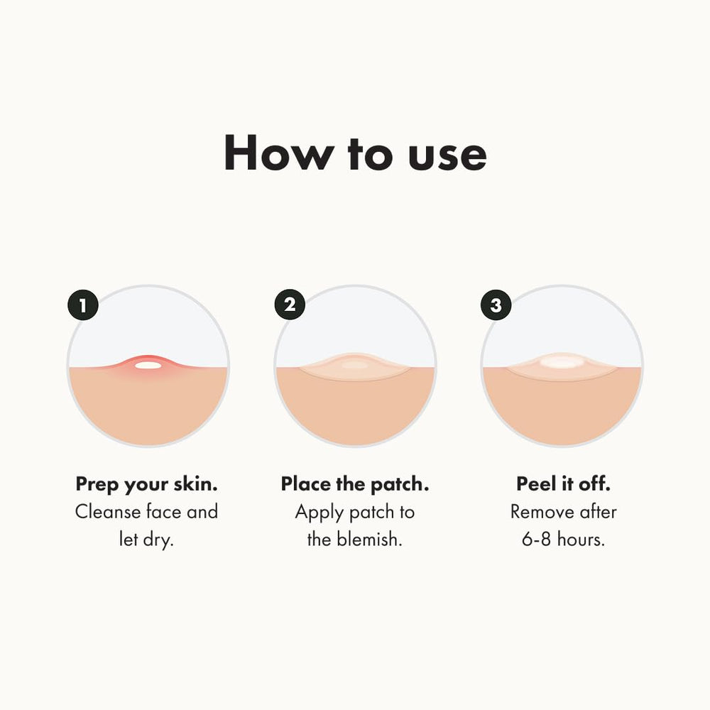 Mighty Patch etiqueta con ingredientes y confianza dermatológica