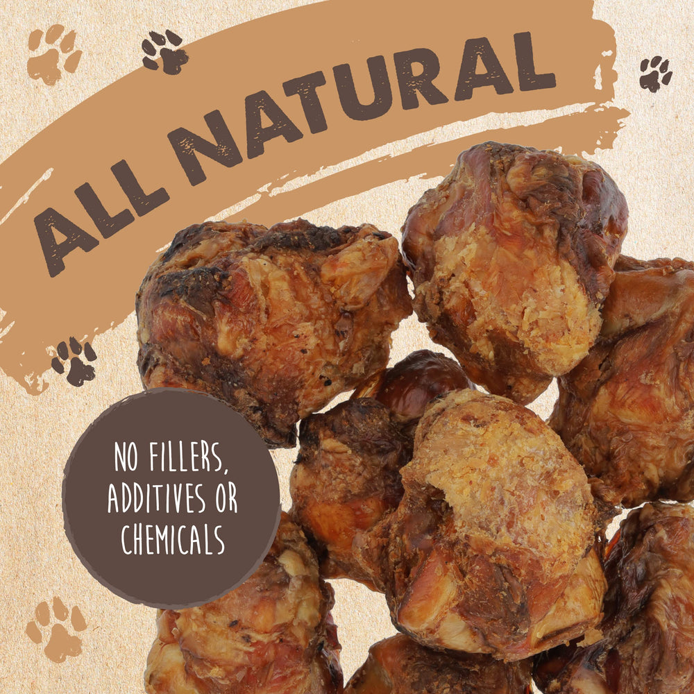 Mighty Paw hueso con carne adherida, ofrece doble fase de masticación
