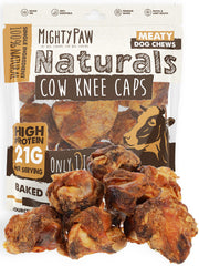 Mighty Paw pack frontal de rodillas de res, snack natural y duradero