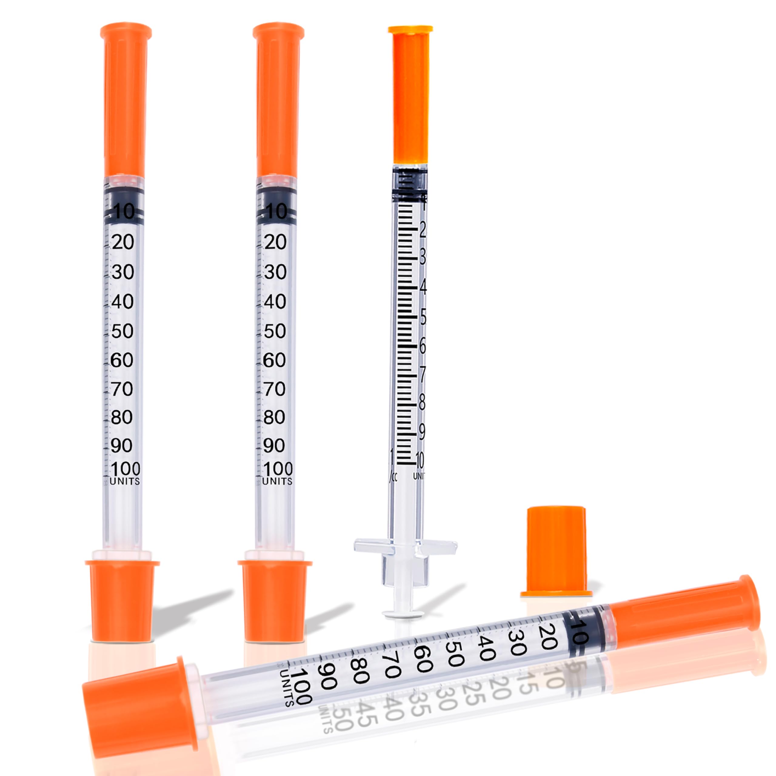 MIKIROY paquete frontal de 100 jeringas 1ml envasadas individualmente, ahorro y orden