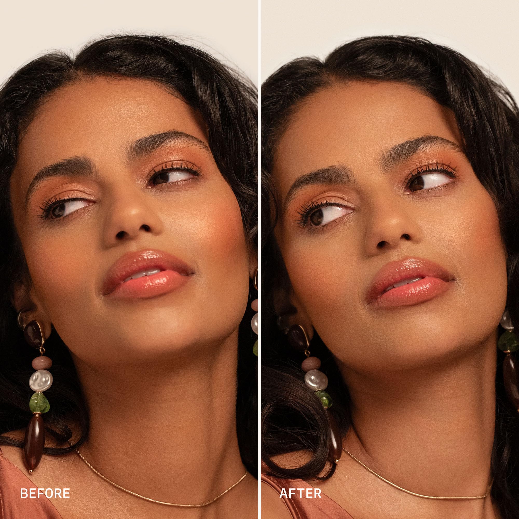 Milani pulverizando antes del maquillaje para preparar la piel