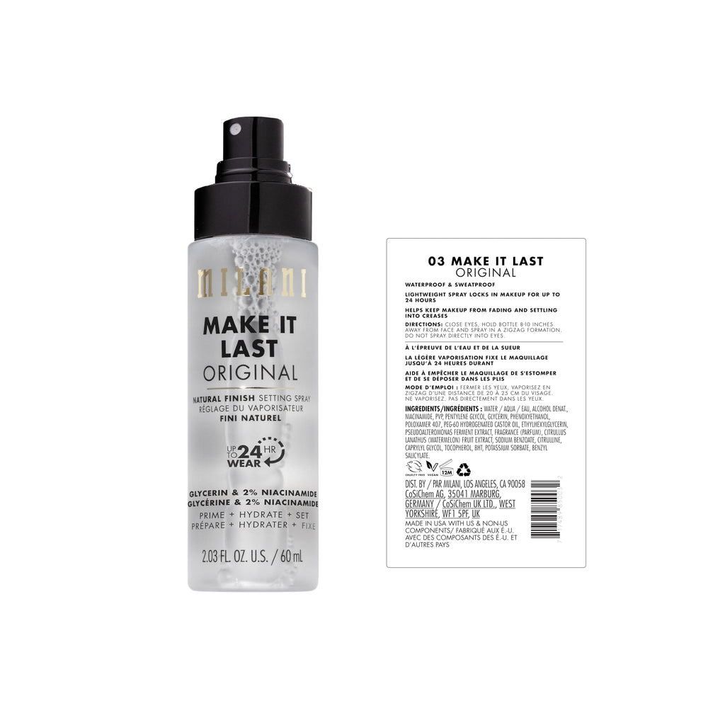 Milani spray en niebla fina demostrando aplicación homogénea