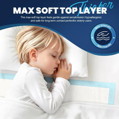 MILDPLUS closeup del núcleo con gel que absorbe y bloquea líquidos