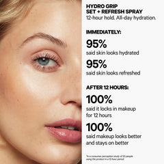 Milk Makeup niebla fina en primer plano, demuestra textura hidratante