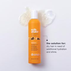 milk_shake textura de la espuma cremosa que aporta suavidad al cabello