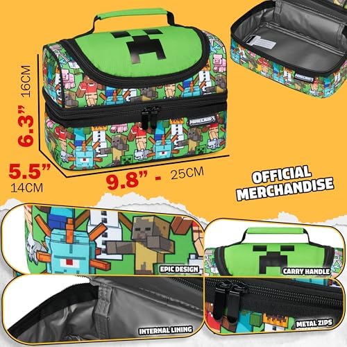 Minecraft botella incluida con la lonchera, accesorio útil para hidratación infantil
