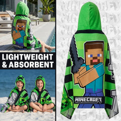 Minecraft capucha del poncho en detalle para mayor calidez