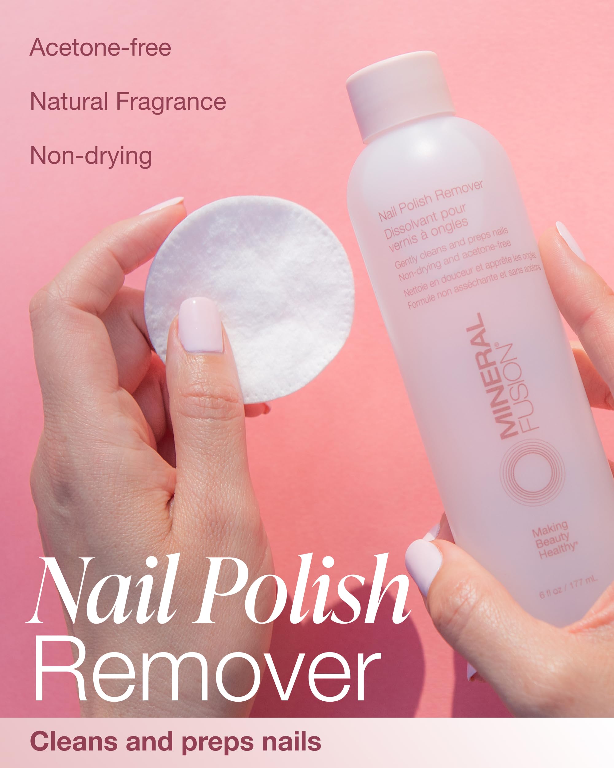 Mineral Fusion bottle top open showing easy-pour design benefit
