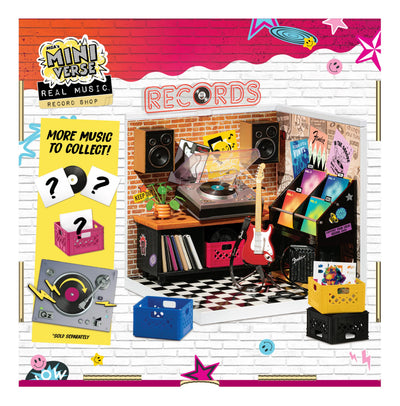 MGA's Miniverse display shelf with minis demonstrating staging possibilities