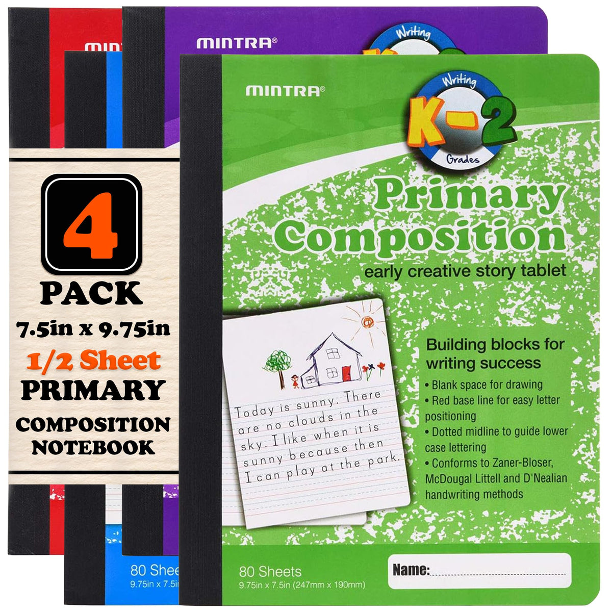 Mintra Office pack frontal de 4 colores, ahorro para aula