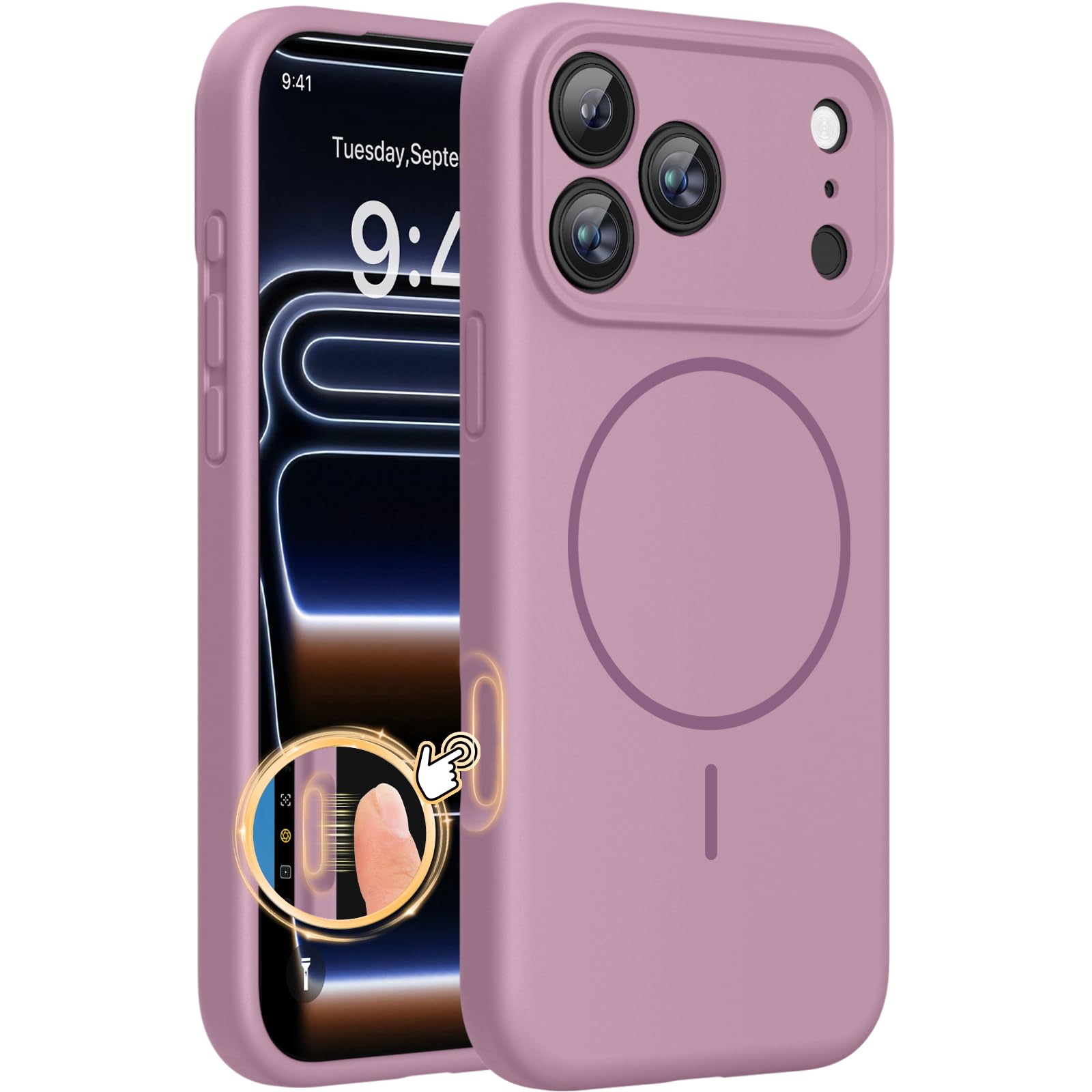 Miracase funda frontal Blackcurrant mostrando ajuste preciso y estilo