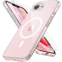 Miracase funda transparente frontal mostrando diseño y protección clara