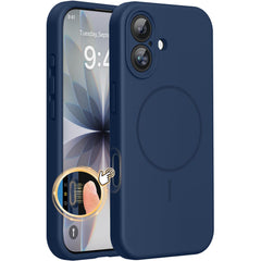 Miracase funda frontal azul oscuro mostrando ajuste perfecto y acabado suave