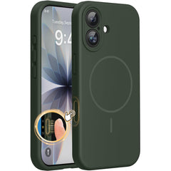 Miracase funda frontal verde oscuro mostrando protección completa