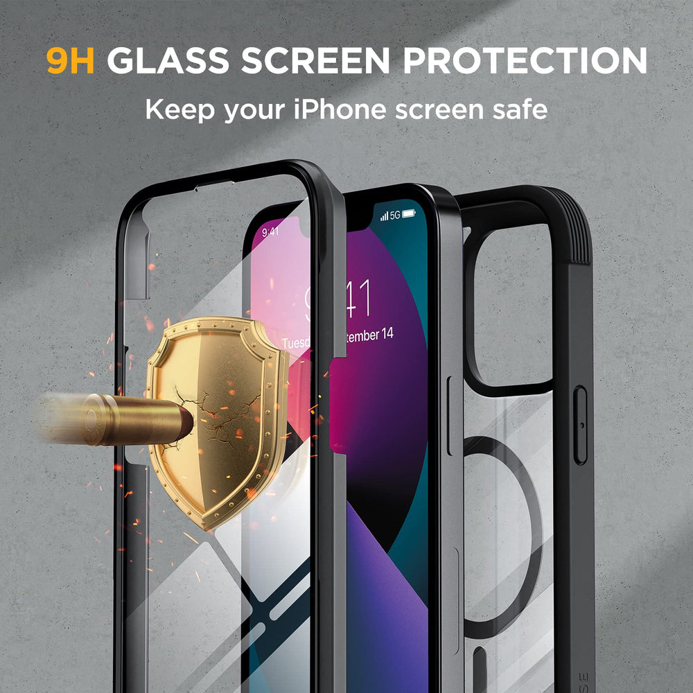 Miracase panel trasero transparente, conserva el color original del iPhone