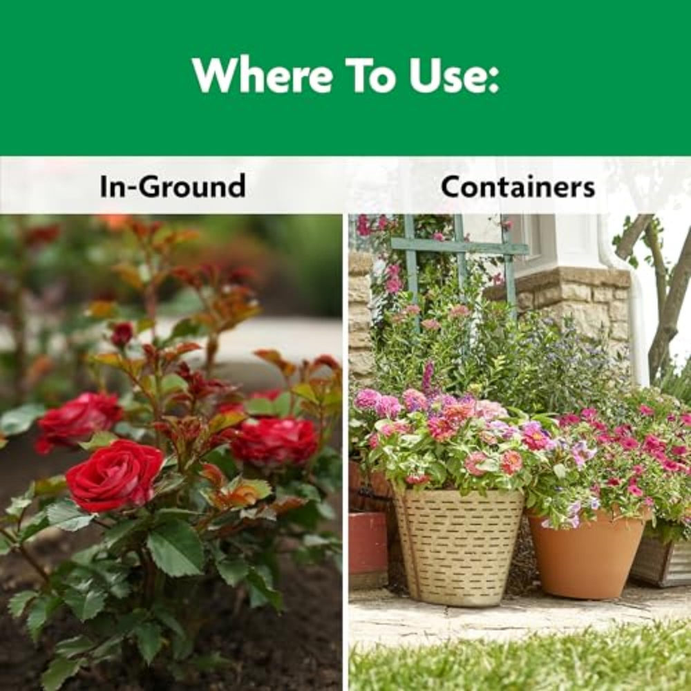 Miracle-Gro etiqueta con ingredientes naturales y ventajas