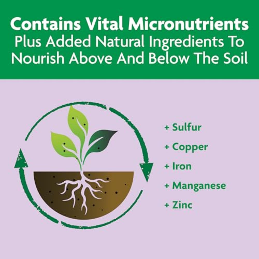 Miracle-Gro comparación de tamaño 4.5 lb para referencia