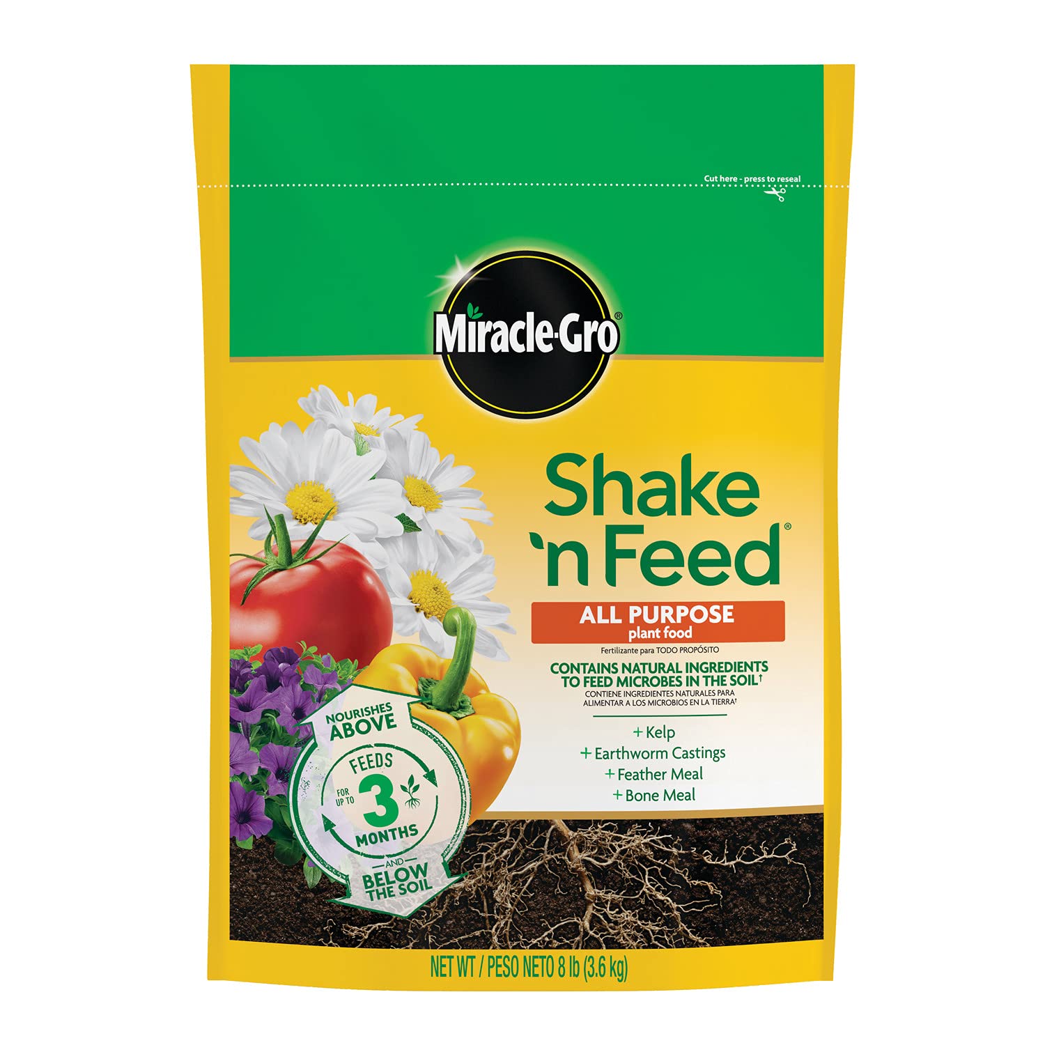 Miracle-Gro front package showing product and easy-use benefit