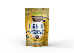 Miracle Noodle primer plano de textura similar a la pasta para sensación satisfactoria
