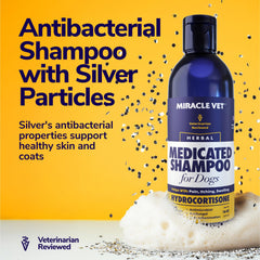 Miracle Vet en uso durante baño terapéutico, reduce picor rápidamente