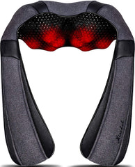 Mirakel masajeador cuello frontal mostrando diseño ergonómico y confort