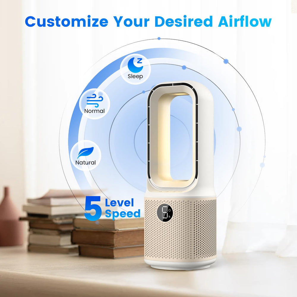 Misby close-up of bladeless loop highlighting safe smooth airflow benefit