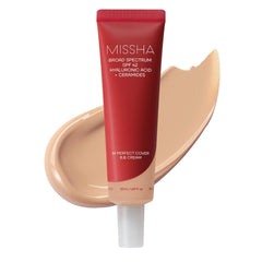 MISSHA frente del tubo mostrando diseño y tamaño práctico