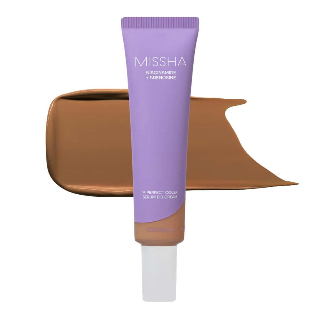 MISSHA frente del envase mostrando diseño y beneficio cobertura natural