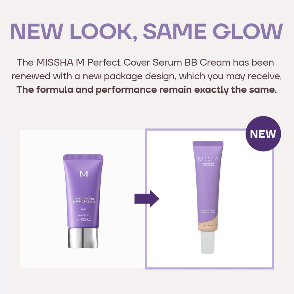 MISSHA crema en brocha, demostrando cobertura ligera y uniforme