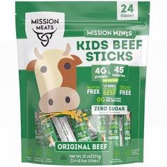 Mission Meats front packaging showing 24-count box and branding benefit convenience