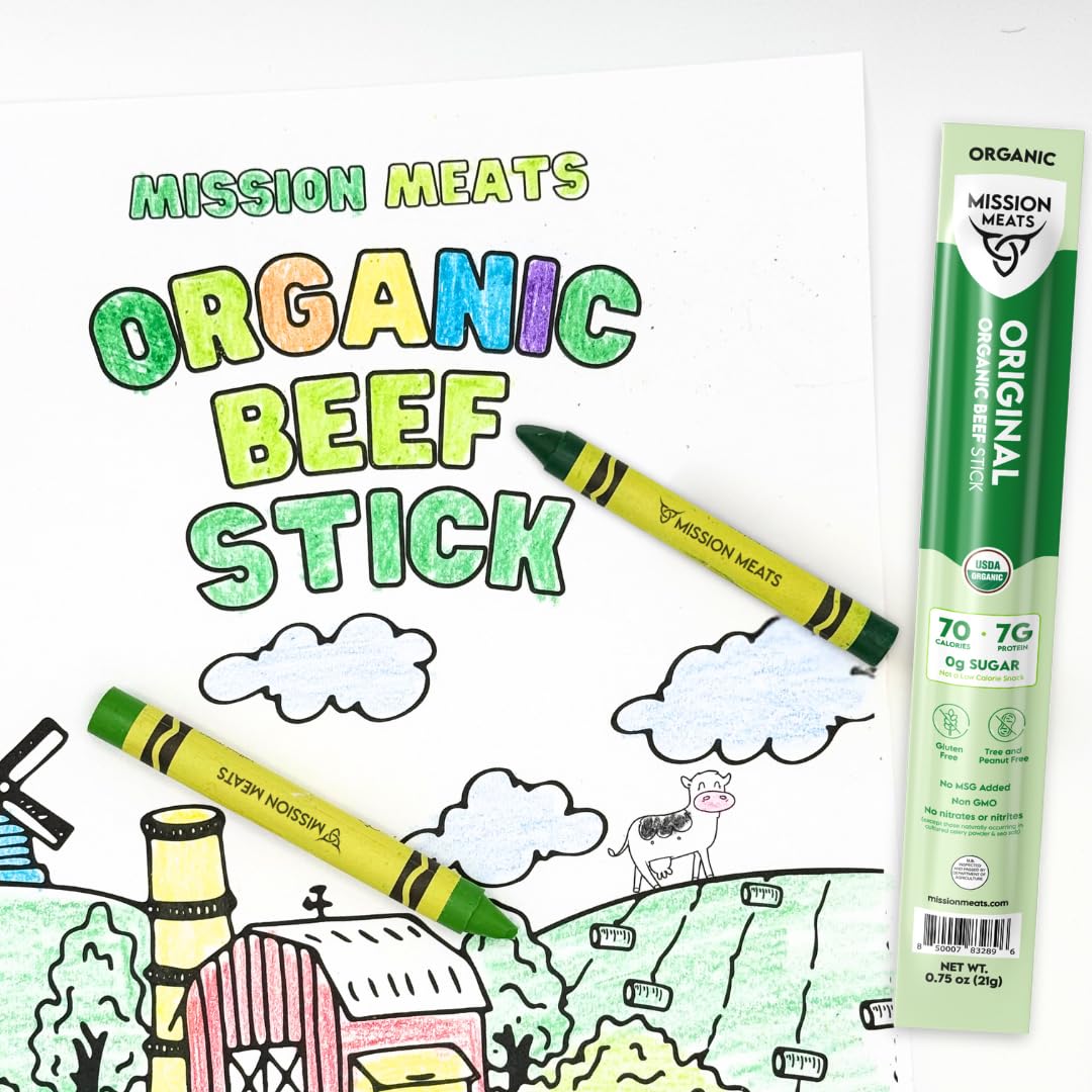 Mission Meats etiqueta nutricional visible, detalle de proteínas y cero azúcares