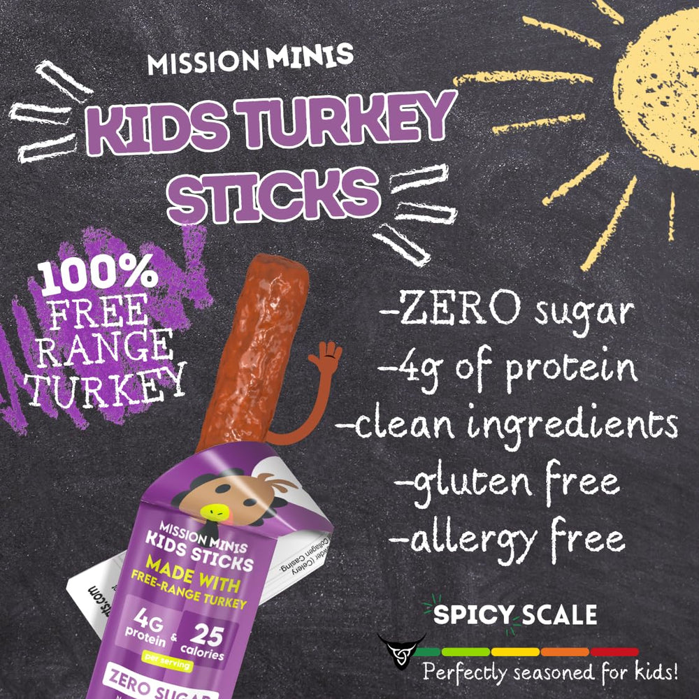 Mission Meats palito envuelto individualmente listo para llevar y cómodo